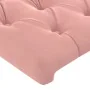 Estructura de cama con cabecero de terciopelo rosa 160x200 cm de vidaXL, Camas y somieres - Ref: Foro24-3125951, Precio: 238,...