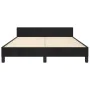 Bettgestell mit schwarzem Samtkopfteil 140x200 cm von vidaXL, Betten und Lattenroste - Ref: Foro24-3125820, Preis: 187,11 €, ...