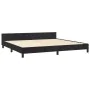 Bed frame with black velvet headboard 200x200 cm by vidaXL, Beds and slatted bases - Ref: Foro24-3126021, Price: 237,95 €, Di...