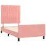 Pink velvet bed frame with headboard 90x190 cm by vidaXL, Beds and slatted bases - Ref: Foro24-3125854, Price: 148,39 €, Disc...