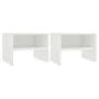 Bedside tables 2 pcs white plywood 40x30x30 cm by vidaXL, Nightstands - Ref: Foro24-800064, Price: 38,31 €, Discount: %