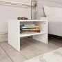 Mesitas de noche 2 uds madera contrachapada blanco 40x30x30 cm de vidaXL, Mesitas de noche - Ref: Foro24-800064, Precio: 37,5...