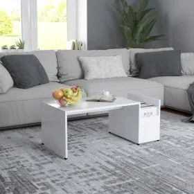 Couchtisch aus weißem Sperrholz, 90 x 45 x 35 cm von vidaXL, Couchtisch - Ref: Foro24-802921, Preis: 34,74 €, Rabatt: %