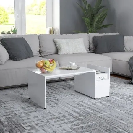 Couchtisch aus weißem Sperrholz, 90 x 45 x 35 cm von vidaXL, Couchtisch - Ref: Foro24-802921, Preis: 34,73 €, Rabatt: %