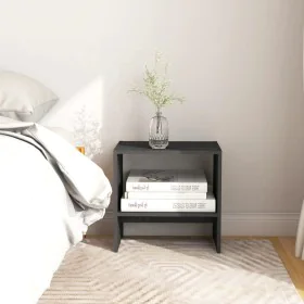 Bedside tables 2 pcs solid gray pine wood 40x30.5x40 cm by vidaXL, Nightstands - Ref: Foro24-808058, Price: 32,80 €, Discount: %