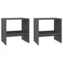 Mesitas de noche 2 uds madera maciza pino gris 40x30,5x40 cm de vidaXL, Mesitas de noche - Ref: Foro24-808058, Precio: 32,80 ...