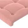 Pink velvet bed frame with headboard 180x200 cm by vidaXL, Beds and slatted bases - Ref: Foro24-3126018, Price: 212,33 €, Dis...