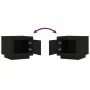 Mesa de centro madera contrachapada negra 51x50x45 cm de vidaXL, Mesas de centro - Ref: Foro24-811800, Precio: 43,02 €, Descu...