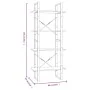 Schichtplatte Regal 4 Ebenen Eiche Braun 60x30x140 cm von vidaXL, Bücherregale und Regale - Ref: Foro24-821311, Preis: 52,26 ...
