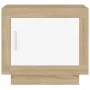 Mesa de centro madera contrachapada blanco y Sonoma 51x50x45 cm de vidaXL, Mesas de centro - Ref: Foro24-811804, Precio: 48,7...