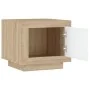 Couchtisch aus weißem Sperrholz und Sonoma-Sperrholz, 51 x 50 x 45 cm von vidaXL, Couchtisch - Ref: Foro24-811804, Preis: 48,...