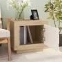 Mesa de centro madera contrachapada blanco y Sonoma 51x50x45 cm de vidaXL, Mesas de centro - Ref: Foro24-811804, Precio: 48,7...