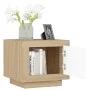Mesa de centro madera contrachapada blanco y Sonoma 51x50x45 cm de vidaXL, Mesas de centro - Ref: Foro24-811804, Precio: 48,7...