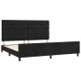 Bed frame with black velvet headboard 200x200 cm by vidaXL, Beds and slatted bases - Ref: Foro24-3125960, Price: 271,29 €, Di...