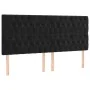 Bed frame with black velvet headboard 200x200 cm by vidaXL, Beds and slatted bases - Ref: Foro24-3125960, Price: 271,29 €, Di...