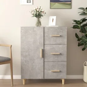 Betongraues Sperrholz-Sideboard 69,5 x 34 x 90 cm von vidaXL, Sideboards - Ref: Foro24-812172, Preis: 80,85 €, Rabatt: %