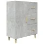 Concrete gray plywood sideboard 69.5x34x90 cm by vidaXL, Sideboards - Ref: Foro24-812172, Price: 80,82 €, Discount: %