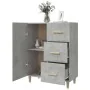 Concrete gray plywood sideboard 69.5x34x90 cm by vidaXL, Sideboards - Ref: Foro24-812172, Price: 80,82 €, Discount: %