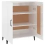 Aparador de madera contrachapada blanco brillante 69,5x34x90 cm de vidaXL, Aparadores - Ref: Foro24-812147, Precio: 79,12 €, ...