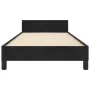 Estructura de cama con cabecero de terciopelo negro 90x190 cm de vidaXL, Camas y somieres - Ref: Foro24-3125607, Precio: 147,...