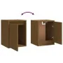 Wandschrank aus massivem Kiefernholz in Honigbraun, 30 x 30 x 40 cm von vidaXL, Regale und Regale - Ref: Foro24-813481, Preis...