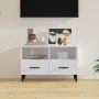 White plywood TV cabinet 80x36x50 cm by vidaXL, TV Furniture - Ref: Foro24-812591, Price: 47,83 €, Discount: %