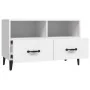 White plywood TV cabinet 80x36x50 cm by vidaXL, TV Furniture - Ref: Foro24-812591, Price: 47,83 €, Discount: %