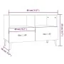 Mueble para TV madera contrachapada negro 80x36x50 cm de vidaXL, Muebles TV - Ref: Foro24-812592, Precio: 64,99 €, Descuento: %