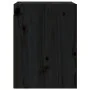 Solid black pine wood wall cabinet 30x30x40 cm by vidaXL, Shelves and shelves - Ref: Foro24-813483, Price: 32,94 €, Discount: %