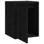 Massiver Wandschrank aus schwarzem Kiefernholz, 30 x 30 x 40 cm von vidaXL, Regale und Regale - Ref: Foro24-813483, Preis: 32...