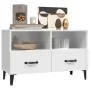 Glänzend weißer Sperrholz-TV-Schrank 80x36x50 cm von vidaXL, TV-Möbel - Ref: Foro24-812597, Preis: 59,51 €, Rabatt: %