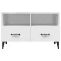 Glänzend weißer Sperrholz-TV-Schrank 80x36x50 cm von vidaXL, TV-Möbel - Ref: Foro24-812597, Preis: 59,51 €, Rabatt: %