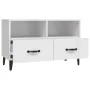 Glänzend weißer Sperrholz-TV-Schrank 80x36x50 cm von vidaXL, TV-Möbel - Ref: Foro24-812597, Preis: 59,51 €, Rabatt: %