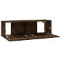 TV-Möbel aus geräucherter Eichenfurnier 100x30x30 cm von vidaXL, TV-Möbel - Ref: Foro24-815096, Preis: 42,29 €, Rabatt: %