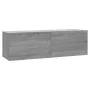 Sonoma gray plywood TV cabinet 100x30x30 cm by vidaXL, TV Furniture - Ref: Foro24-815097, Price: 43,00 €, Discount: %