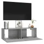 Sonoma gray plywood TV cabinet 100x30x30 cm by vidaXL, TV Furniture - Ref: Foro24-815097, Price: 43,00 €, Discount: %