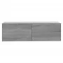 Sonoma gray plywood TV cabinet 100x30x30 cm by vidaXL, TV Furniture - Ref: Foro24-815097, Price: 43,00 €, Discount: %