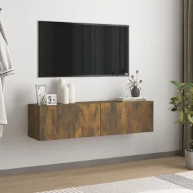 TV-Wandschrank aus geräuchertem Eichensperrholz, 120 x 30 x 30 cm von vidaXL, TV-Möbel - Ref: Foro24-815099, Preis: 50,36 €, ...