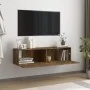 TV-Wandschrank aus geräuchertem Eichensperrholz, 120 x 30 x 30 cm von vidaXL, TV-Möbel - Ref: Foro24-815099, Preis: 50,36 €, ...
