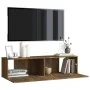 TV-Wandschrank aus geräuchertem Eichensperrholz, 120 x 30 x 30 cm von vidaXL, TV-Möbel - Ref: Foro24-815099, Preis: 50,36 €, ...