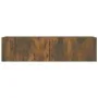 TV-Wandschrank aus geräuchertem Eichensperrholz, 120 x 30 x 30 cm von vidaXL, TV-Möbel - Ref: Foro24-815099, Preis: 50,36 €, ...