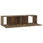 TV-Wandschrank aus geräuchertem Eichensperrholz, 120 x 30 x 30 cm von vidaXL, TV-Möbel - Ref: Foro24-815099, Preis: 50,36 €, ...