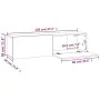 TV-Wandschrank aus geräuchertem Eichensperrholz, 120 x 30 x 30 cm von vidaXL, TV-Möbel - Ref: Foro24-815099, Preis: 50,36 €, ...