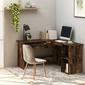 Eckschreibtisch aus Raucheiche-Sperrholz 120x140x75cm von vidaXL, Schreibtische - Ref: Foro24-815384, Preis: 89,89 €, Rabatt: %