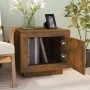 Mesa de centro madera contrachapada roble ahumado 51x50x45 cm de vidaXL, Mesas de centro - Ref: Foro24-817228, Precio: 36,08 ...