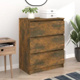 Sideboard aus geräuchertem Eichensperrholz, 60 x 35 x 76 cm von vidaXL, Sideboards - Ref: Foro24-815510, Preis: 74,28 €, Raba...