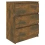Sideboard aus geräuchertem Eichensperrholz, 60 x 35 x 76 cm von vidaXL, Sideboards - Ref: Foro24-815510, Preis: 74,28 €, Raba...