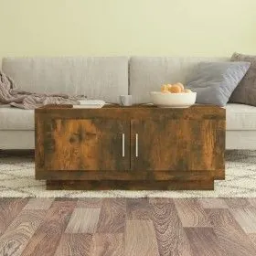 Couchtisch aus geräucherter Eichenholz-Technikholz 102x50x45 cm von vidaXL, Couchtisch - Ref: Foro24-817231, Preis: 65,26 €, ...