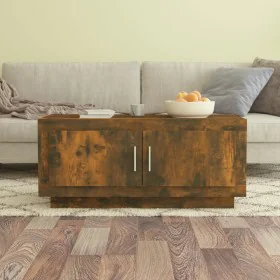 Mesa de centro madera de ingeniería roble ahumado 102x50x45 cm de vidaXL, Mesas de centro - Ref: Foro24-817231, Precio: 65,26...