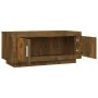 Couchtisch aus geräucherter Eichenholz-Technikholz 102x50x45 cm von vidaXL, Couchtisch - Ref: Foro24-817231, Preis: 65,23 €, ...